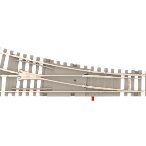 Rechts-Weiche mit Betonschwellen 112,6 mm