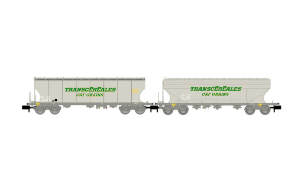 SNCF 2-teiliges Set Getreidesilowagen Transcéréales CAF Grains  Ep. IV-V