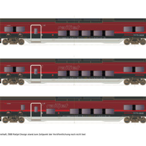 ÖBB 3 Railjet DANI Mult.-Wg.+ 2x2. Klasse Ep. VI