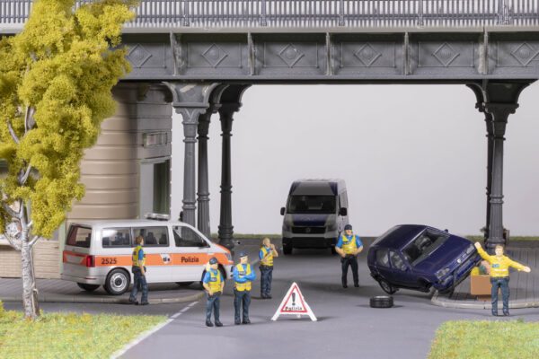 Polizei-Kontrolle CH 2  Warnweste gelb