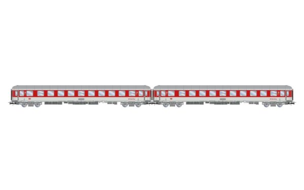DB Nachtzug  Liegewagen-Set 2x Bvcmz248  weiss/rot  Ep. V