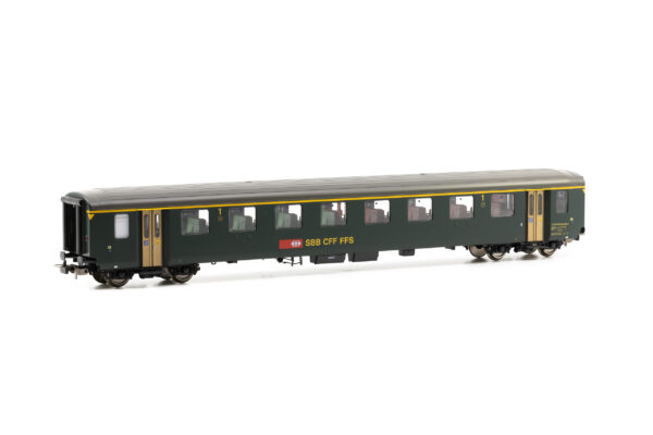 SBB Personenwagen EW I 1. Klasse 405-9  grün  neue Schrift und dunkles Dach  Ep. IV/V