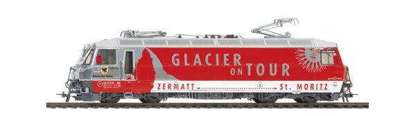RhB Ge 4/4 III 651 "Glacier on Tour" H0 2L-GS LokSound