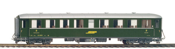 RhB B 2229 Stahlwagen grün