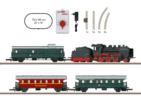 Startpackung Museumspersonenzugmit Dampflok BR 24.