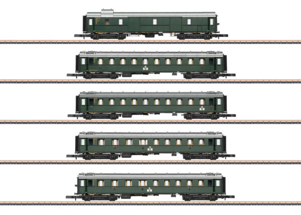 Schnellzugwagen-Set der Einheitsbauart 1928 bis 1930