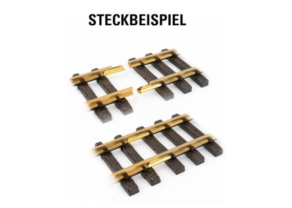 Gebogenes Gleis, R5, 15°