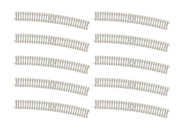 Gebogenes Gleis mit Betonschwellen 492,6 mm
