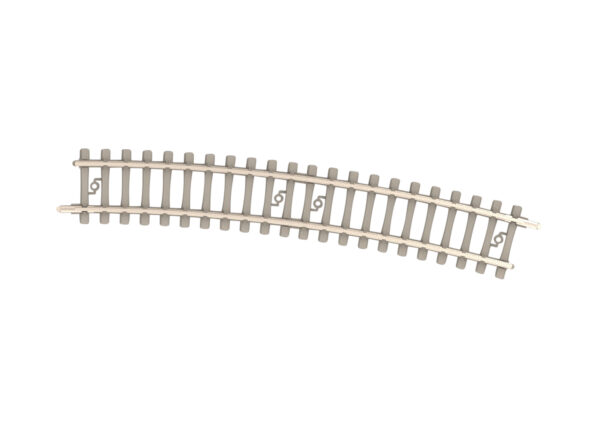 Gebogenes Gleis mit Betonschwellen 362,6 mm