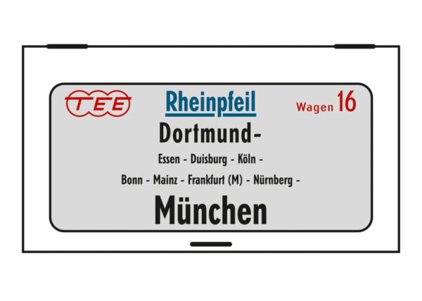 Wagen-Set TEE Rheinpfeil