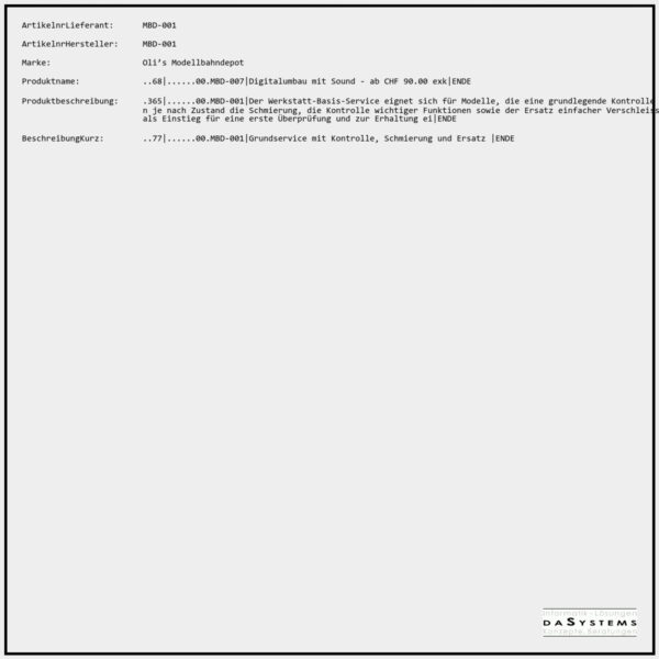 ..68|......00.MBD-007|Digitalumbau mit Sound - ab CHF 90.00 exk|ENDE