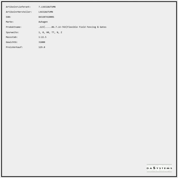 .123|.....06.7.LK-743|Flexible Field Fencing & Gates                                                                  |ENDE